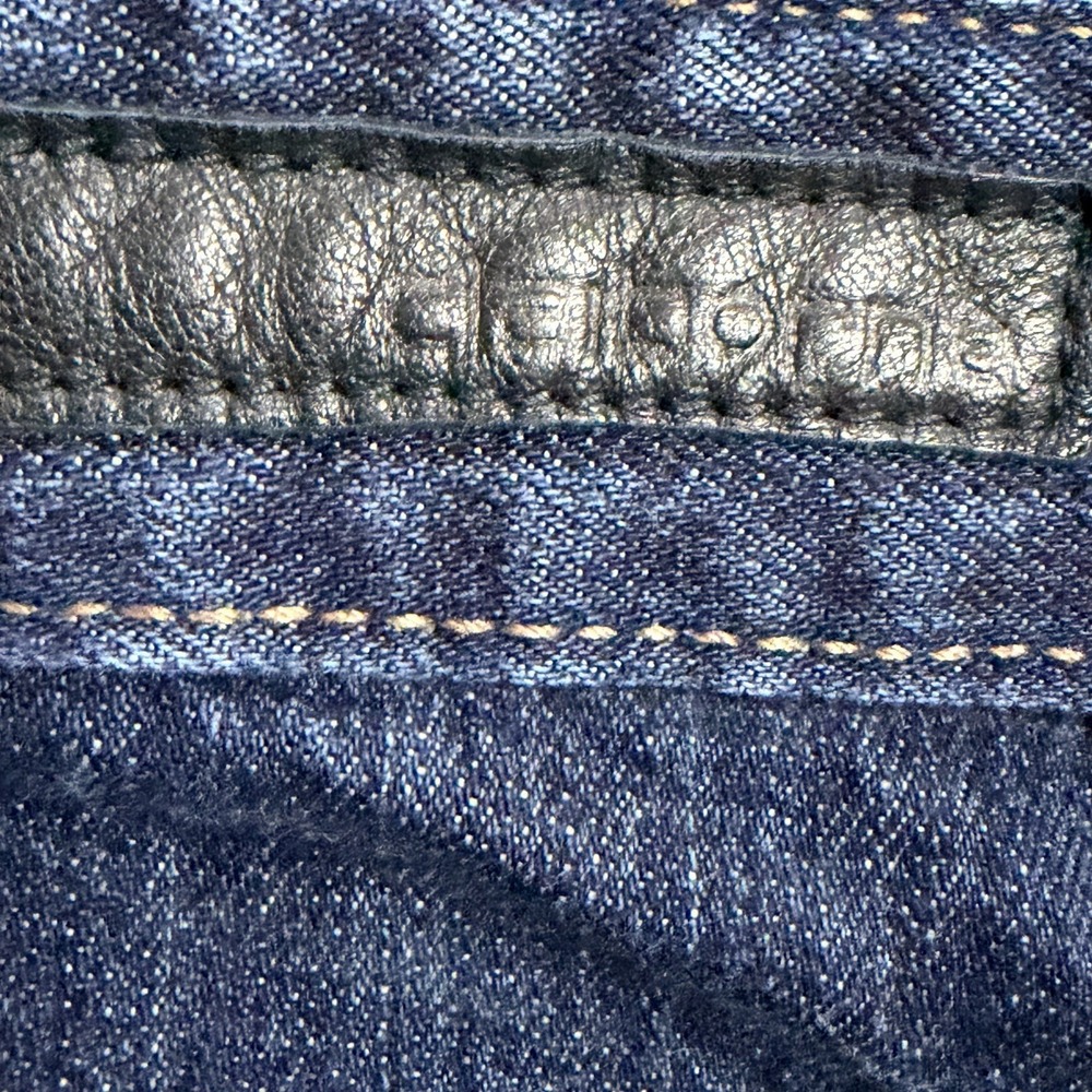 Liz Claiborne Pants 32/30 Denim Blue Jeans Straight Leg Stitching Dark Wash - Picture 8 of 8